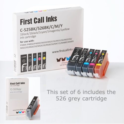 PGI-525 CLI-526 1 set of 6 cartridges