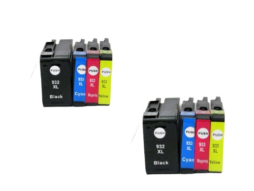 HP-932XL HP-933XL 2 sets of 4 cartridges