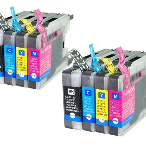 LC1280XL 2 sets of 4 cartridges
