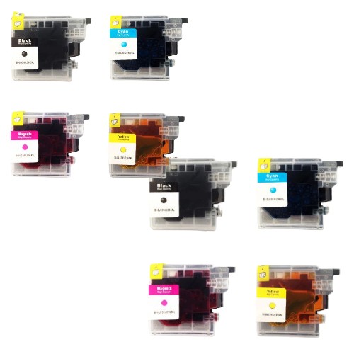 LC985 2 sets of 4 cartridges